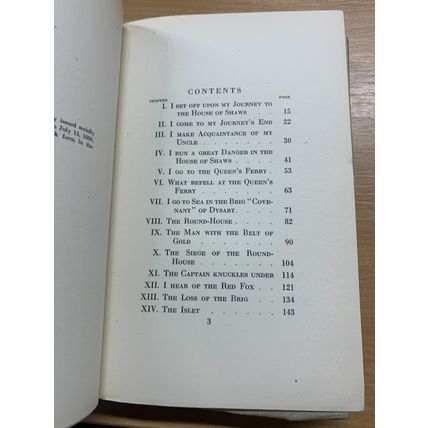 RARE* 1922 ROBERT LOUIS STEVENSON "KIDNAPPED" VOL 9 FICTION ANTIQUE BOOK (P6)
