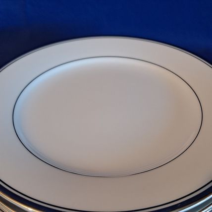Vintage Lot 5 Zylstra SILVER ECSTACY Fine China BREAD & Butter PLATES 6 3/8"