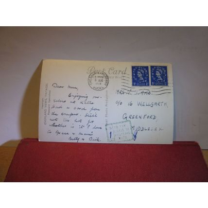 OLD AMERSHAM, BUCKINGHAMSHIRE used postcard RP by Overland Views 1958 pm =