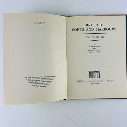 British Ports And Harbours (Britain In Pictures) Leo Walmsley Hardcover Book