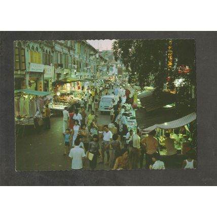 Postcard Singapore Chinatown Market