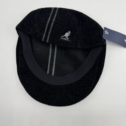 Kangol Size Small Flat Cap New w/Tags Black Grey Stripe Mens Hat Fashion