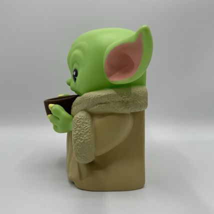 Star Wars Mandalorian Grogu with Cup PVC Bank Baby Yoda Coin Holder