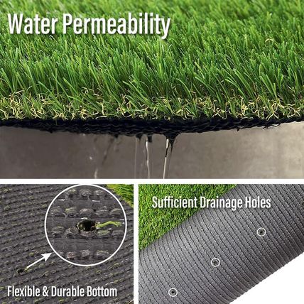 Artificial Grass Turf Outdoor, 3FT X 10FT (30 Square Feet) 1.38" Thick Fake Real