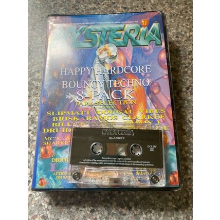 Hysteria 13 July 1996 Clarkee Rave Tape Cassette