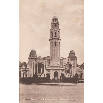 EC434 FAIRHAVEN - CONGREGATIONAL CHURCH. PRINTED POSTCARD