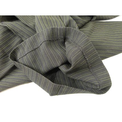 Perceptions New York 3-Piece Pants Vest Suit Green Black Striped Business Sz 18