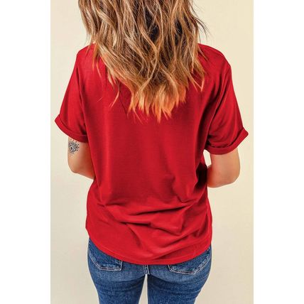 Red Starry usa Graphic Crewneck T Shirt