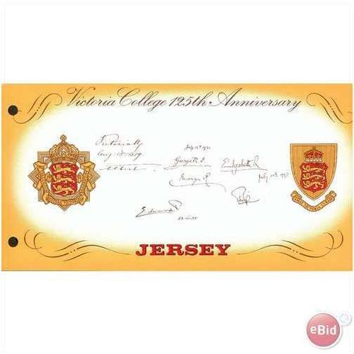 Jersey Pres Pack 1977 - SG 179-182 - Victoria College 125th Anniv