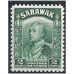 Sarawak 1934 SG107 2c Green Mounted Mint .
