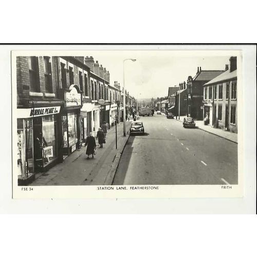 Yorkshire FEATHERSTONE Station Lane Postcard by Frith (FSE.34)