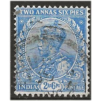 India 1912 SG170 2a6p Ultramarine Fine Used ... ..