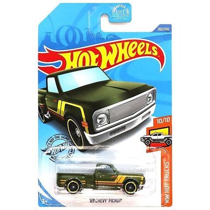 Hot Wheels - '69 Chevy Pickup: HW Hot Trucks #10/10 - #202/250 (2020) *Green*