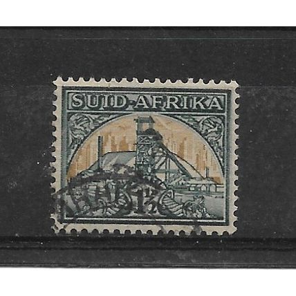 SouthAfrica.SG87 1 1/2d Gold Mine.Afrikaans Print.Fine Used.Sept21a