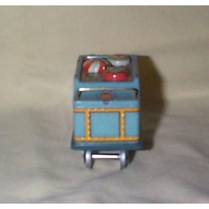 1994, 1995 Hallmark Yuletide Central Tin Train Cars, Engine & Tender Car