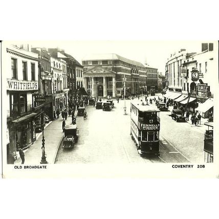 Warwickshire COVENTRY Old Broadgate Postcard (Busst 208)