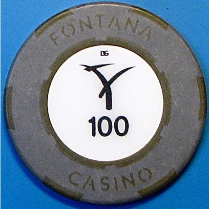 Fontana. 100P Casino Chip. Pampanga, Philippines. N39.