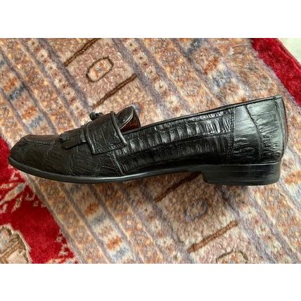 BELVEDERE FLORENCE FANTASTIC GENUINE EXOTIC CROCODILE LOAFERS SIZE 9 1/2 M