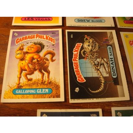 1986 Topps, Garbage Pail Kids, 11-Cards, Different, a & b's