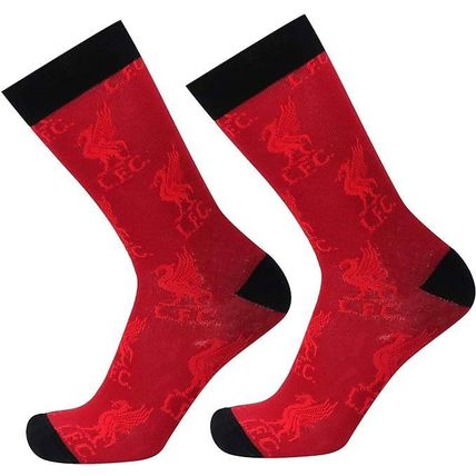 Liverpool All Over Print ADULT Socks UK 8 - 11 | Official Merchandise | UK