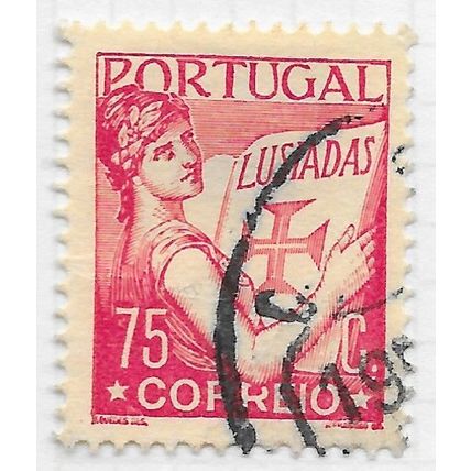 PORTUGAL 1931 CLASSIC LUSIADAS 75c CARMINE USED