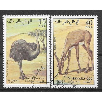 Sahara 1990 animaux OBLITERE ( USED )