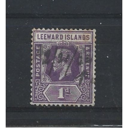 LeewardIslands.SG61 1d Bright Violet.Fine Used.Nov24b