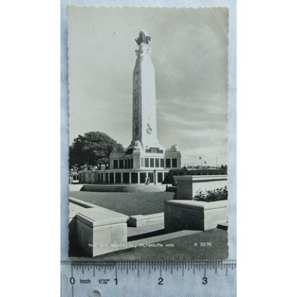 1960 postcard War Memorial, Plymouth Hoe