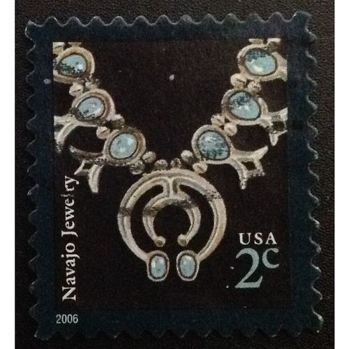 US Stamp #3752 used: 2006 2c Navajo Jewelry, Necklace - s/a [4]