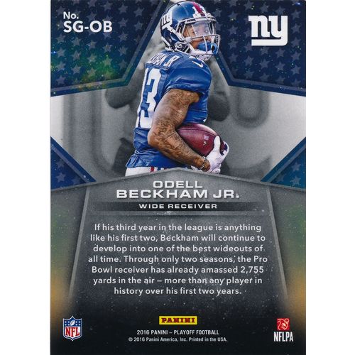 2016 Panini Playoff Football Star Gazing SG-OB Odell Beckham Jr. New York Giants