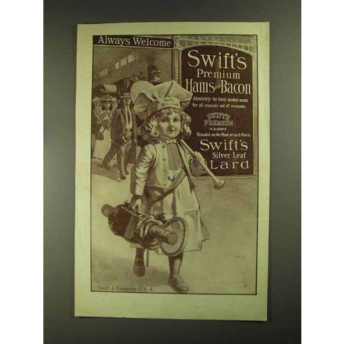 1903 Swift's Premium Hams and Bacon Ad - Welcome