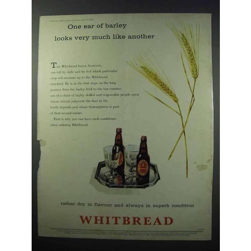 1960 Whitbread Ale Ad - One Ear of Barley