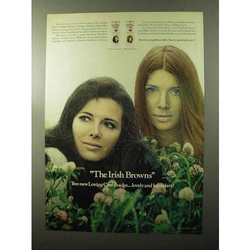 1970 Clairol Loving Care Hair Color Ad - Irish Browns