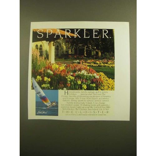1988 The Cloister Sea Island, GA Ad - Sparkler