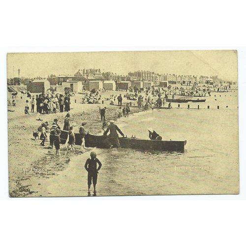 sussex the beach littlehampton well animated boats. unused