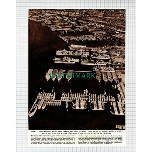 (X192) Naval Station San Diego California US Navy Mothball Fleet - 1961 Clip