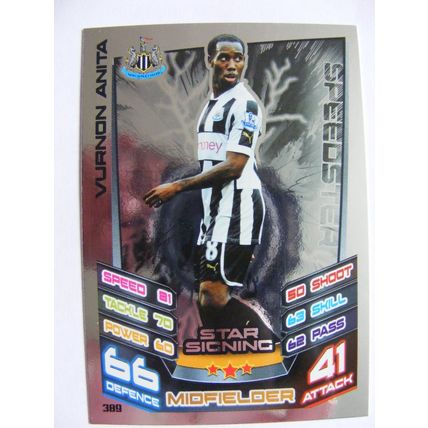 Match Attax 2012/2013 389 Vurnon Anita Newcastle United Star Signing