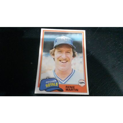1981 Topps Card # 452 Renie Martin Very Good-Excellent (4) Kansas City Royals