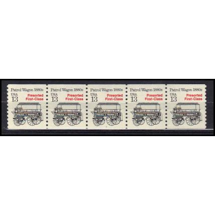 2258 13c Police Wagon Very Fine MNH Dry Gum PNC 1/5 X3094