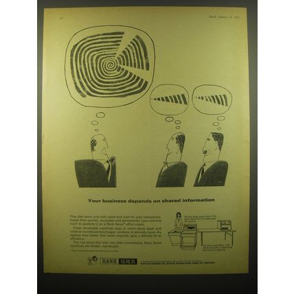 1965 Rank Xerox Advertisement - Your business depends