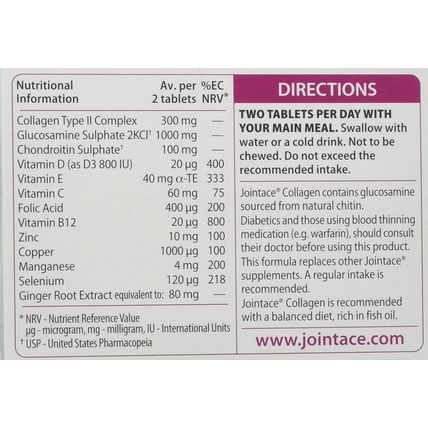 Jointace Collagen, 90 Tablets (3 X 30 Tablet Packs) [BB 31/03/2027] [New&Sealed]