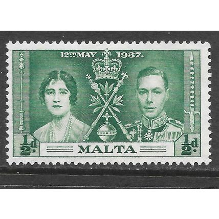 MALTA 1937 CORONATION KG6 SG214 MINT