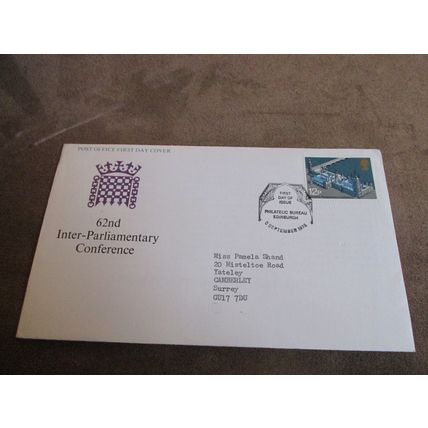 1975 First Day Cover - Inter Parliamentary Conference - Edinburgh Bureau frank