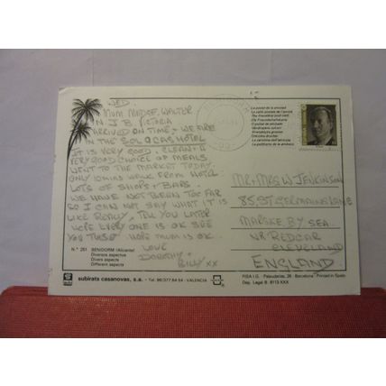 multiview, BENIDORM, SPAIN used postcard 1994 pm =