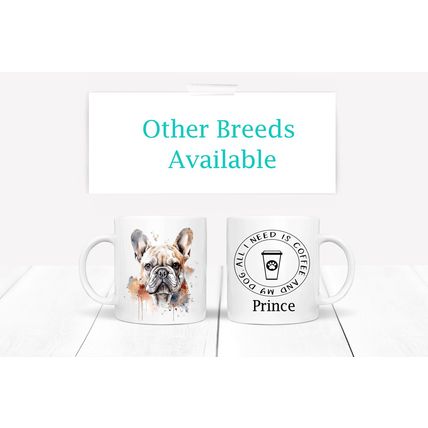 Personalised French Bulldog Print Mug - Dog Print Mug