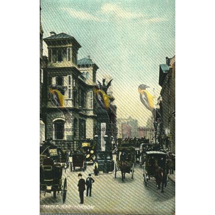 Temple Bar, London, 200380, Printed Bavaria Postcard, 1900/10s