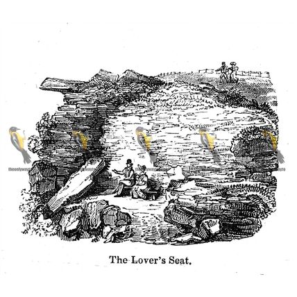 Lovers Seat, Fairlight, Nr Hastings, Sussex, England, 1840, MODERN REPRODUCTION