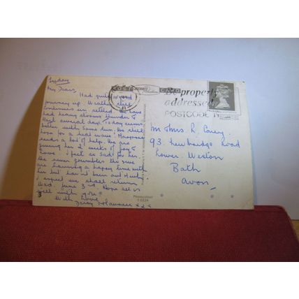 YORK MINSTER by Williamson, 1972 used postcard by E T W Dennis 1984 pm =