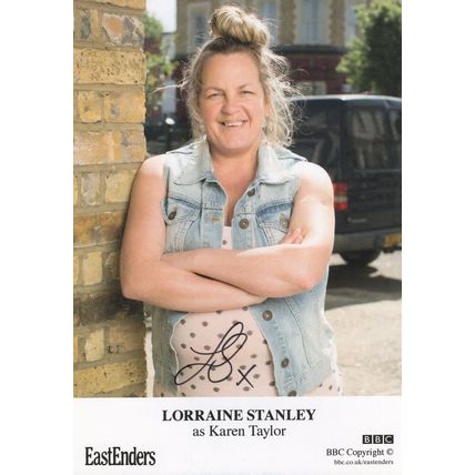 Lorraine Stanley as Karen Taylor Eastenders Hand Signed Cast Photo