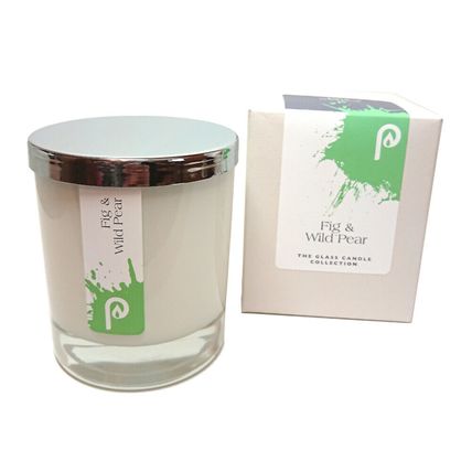 Candle in a Jar Glass Candle white - Fig & Wild Pear by Pintail Candles - Boxed